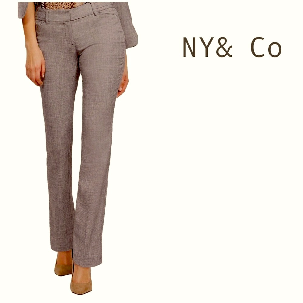 New York & Company Women's Gray Pants 12 Tall NWT